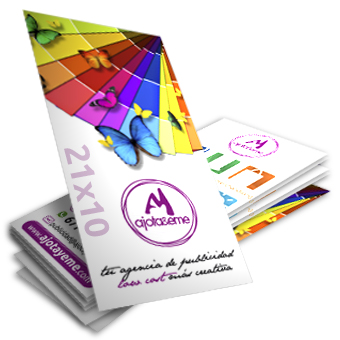 Flyers 21x10 Estucado Brillo 125 gramos